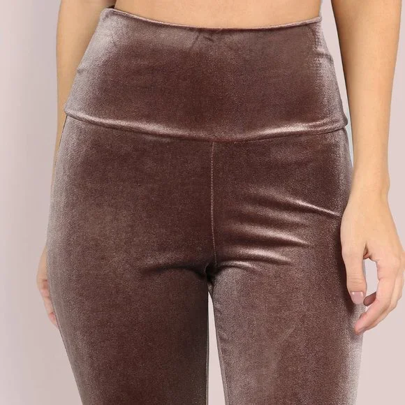 Velvet Leggings Mocha, Size M - Picture 4 of 4